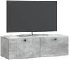 vidaXL Wandmontierter TV-Schrank Betongrau 98 x 41 x 30 cm 898018 Bild 2