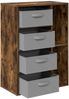 vidaXL Sideboard mit Schubladen Geräucherte Eiche 60 x 33,5 x 84 cm 8000472 Bild 5