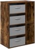 vidaXL Sideboard mit Schubladen Geräucherte Eiche 60 x 33,5 x 84 cm 8000472 Bild 2