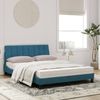 vidaXL Bett mit Matratze "Hanko" Blau 120x200 cm Samt 3208590 Bild 3