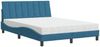 vidaXL Bett mit Matratze "Hanko" Blau 120x200 cm Samt 3208590 Bild 2