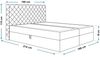 AX LIVING Boxspringbett Bonio VIII – 160 cm Breite, Schlafkomfort Blau Bild 4