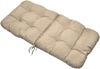 Beautissu Sitzauflage 2er Set Niedriglehner Auflagen Set Flair NL, 100x50x8cm, Natur, 2er Sitzkissen Niederlehner, Sitzpolster Gartenstuhl & Gartenmöbel Bild 2