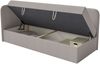 Selsey 'Calmmo' Jugendbett 90x200 mit Bettkasten, Chenille-Bezug, Kopfteil links, Dunkelbeige Bild 4