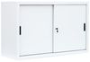 Schiebetürenschrank Schiebetüren Büro Aktenschrank Sideboard aus Stahl Weiß 750 x 1600 x 450 mm (Höhe x Breite x Tiefe) 550137 Bild 3