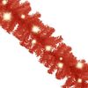 vidaXL Weihnachtsgirlande mit LED 10 m Rot 329196 Bild 4