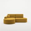 Ecksofa Schlafsofa Sofa VENEDIG Stoff Salvador Honiggelb Ottomane Links Bild 2