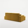 Ecksofa Schlafsofa Sofa VENEDIG Stoff Salvador Honiggelb Ottomane Links Bild 5