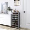 Weinregal Bambus 28 Flaschen 7 Etagen freistehend Küche Speisekammer Keller Bar Bild 3