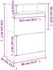vidaXL Schuhschrank mit 2 Klappen Betongrau 80x34x116 cm 3214409 Bild 5