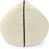 Sitzsack Clip Clap 90, Bezugstoff - Teddy, 100% Polyester, White Grey, 60x90x70 Bild 4