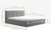 AX LIVING Polsterbett 160 x 200 Bett Monor Design Funktionalität KR22 Bild 4