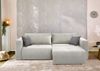 Schlafcouch Verwandlung Big-Sofa - Ecksofa Gästebett Bettkasten Cord Silbergrau Bild 3