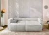 Schlafcouch Verwandlung Big-Sofa - Ecksofa Gästebett Bettkasten Cord Silbergrau Bild 4