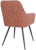 House Nordic Esszimmerstuhl aus PU, Vintage-Braun mit schwarzen Beinen, HN1220 - 2er set Bild 4