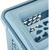keeeper Wäschebox mit Einwurfschlitz und aufklappbarem Deckel, Luftdurchlässig, 60 l, Per, Nordic Blue Bild 4