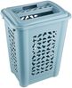 keeeper Wäschebox mit Einwurfschlitz und aufklappbarem Deckel, Luftdurchlässig, 60 l, Per, Nordic Blue Bild 2