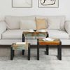 3-tlg. Couchtische-Set, Sofatische Altholz Bild 3
