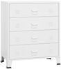 vidaXL Industrial Kommode mit Schubladen Weiß 78x40x93 cm Metall 339616 Bild 2