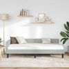 vidaXL Eckbettgestell mit Kopfteil Hellgrau 100 cm x 200 cm Samt 42016164 Bild 3