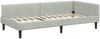 vidaXL Eckbettgestell mit Kopfteil Hellgrau 100 cm x 200 cm Samt 42016164 Bild 4