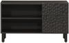 vidaXL TV-Schrank Schwarz 80x31x46 cm Massivholz Mango 356834 Bild 3