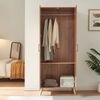 Kleiderschrank Norg 191 x 80 x 52 cm 2 Türen 1 Fach Eicheoptik [en. casa] Bild 4