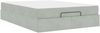 vidaXL Bettgestell mit Matratze 2 pcs Hellgrau Samt 3399570 Bild 5
