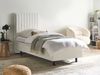 Bett verstellbar Bouclé CASTELLAN 80 x 200 cm Cremeweiß Bild 3