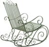 Schaukelstuhl ANNA 2er Set Antik Outdoor - 56x90x94cm, Metall, Antik-Grün | Gartenstuhl Liegestuhl Relaxstuhl Garten Terrasse Bild 5