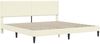 vidaXL Bettrahmen mit Kopfteil Creme 200x200 cm Cordstoff 42027746 Bild 4