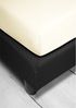 Irisette Vesuv Kuschel Jersey Spannbetttuch Bettlaken 90 x 190 cm - 100 x 200 cm 80 creme Bild 5