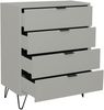 Maeusbacher Bonnie Kommoden Draht kreidegrau matt lack BxHxT: 81 x 100 x 45 cm Bild 4