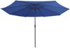 vidaXL Sonnenschirm mit Metall-Mast 390 cm Azurblau 47385 Bild 3