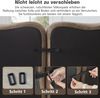 Modulares Sofa 70cm×288cm×167cm aus Samt – rahmenloses Wohnzimmersofa mit tiefer Sitzfläche und flexibler U- oder L-Form, Braun Bild 5