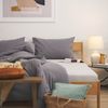 Blumtal Spannbettlaken Luxus Boxspringbett 180x200cm - 200x220, Gummizug: rundum, bis 40cm Höhe - OEKO TEX Zertifizierte Baumwoll Laken Bild 3