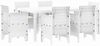 vidaXL Garten Essgruppe 7 pcs Weiß Polt Rattan 3378566 Bild 2