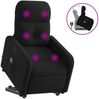 vidaXL Massagesessel mit Aufstehhilfe Schwarz Stoff 3206806 Bild 2