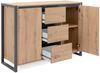 Kommode >Arvada< in Artisan Eiche aus MDF - 120x88x40cm (BxHxT) Bild 5