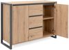 Kommode >Arvada< in Artisan Eiche aus MDF - 120x88x40cm (BxHxT) Bild 4