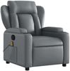 vidaXL Massagesessel Relaxsessel Grau Kunstleder 3206022 Bild 3