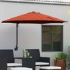 Garten-Sonnenschirm, Terrassenschirm Terrakotta 248 x 248 x 148 cm Bild 2