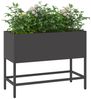 vidaXL Hochbeet Gartenpflanzer Schwarz 60 x 26 x 45 cm Stahl 865883 Bild 3