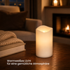 Star Trading LED Stumpenkerze Paul, Timer 6/18h, 200h Batterielaufzeit, Warmweiß Ø7,5x11,5 cm, Flammenlose Kerze für Innen & Außen – Wohnzimmer, Balkon & Tischdeko Bild 2