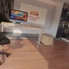 Rheinland Möbel Statio Schreibtisch 160x80 cm höhenverstellbar ±10 mm in Nussbaum – großzügiger Bürotisch für Homeoffice & Büro, gerader Fuß, Kabelwanne, einfache Montage, FSC® zertifiziert Bild 4