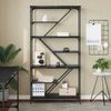 vidaXL Bücherregal Schwarz Eichen-Optik 91 x 36 x 176 cm Holzwerkstoff 882780 Bild 4