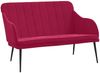 vidaXL Sitzbank Weinrot 110x76x80 cm Samt 351468 Bild 2