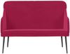 vidaXL Sitzbank Weinrot 110x76x80 cm Samt 351468 Bild 3