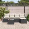 vidaXL Sofa Set mit Kissen 5 pcs Poly-Rattan 3360598 Bild 3