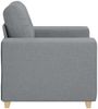 vidaXL Sessel Hellgrau 100x78x80 cm Stoff 4105058 Bild 5